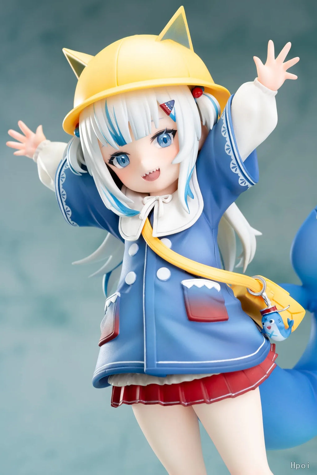 17CM Anime Figure Hololive Gawr Gura Kindergarten Action Figure Blue Shark Costume Cosplay Kawayi Cute Model Doll Toys Gift