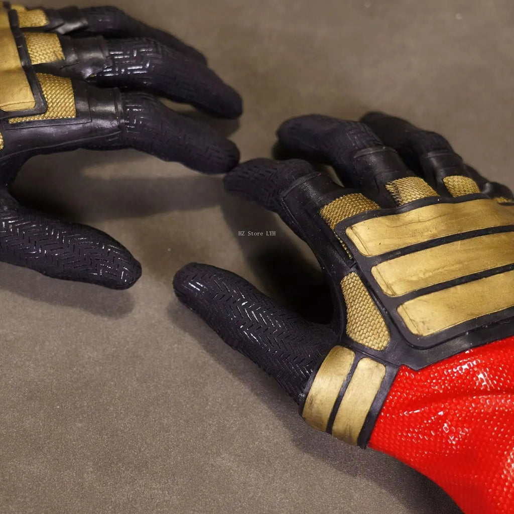 mar-vel Deadpool 3 Gloves Movie Restoration Self Built Model Handmade Adult Halloween Cosplay Gloves Accessory Gift (One Size)