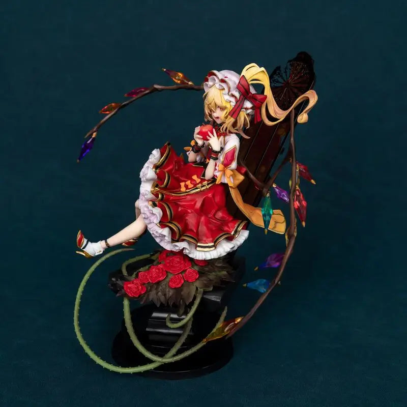 23cm Touhou Project Flandre Scarlet Vampire Game Girl Figure Model Statue Boys Collection Desktop Decoration Ornament Toys Gifts