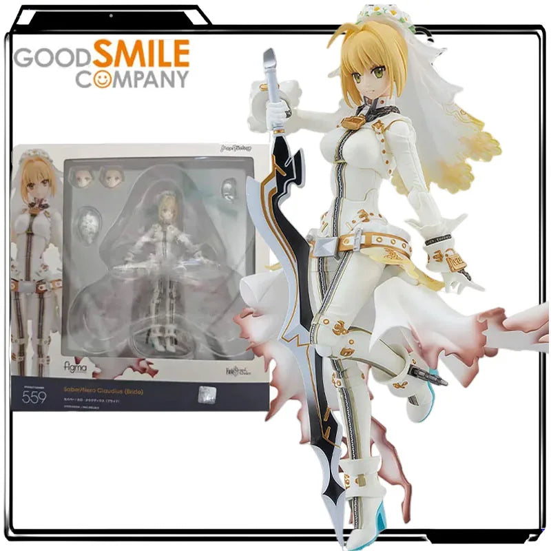 GSC Original Figma Fate/Grand Order Nero Claudius Anime Action Figures Toys for Boys Christmas Gift Collectible Model Ornaments