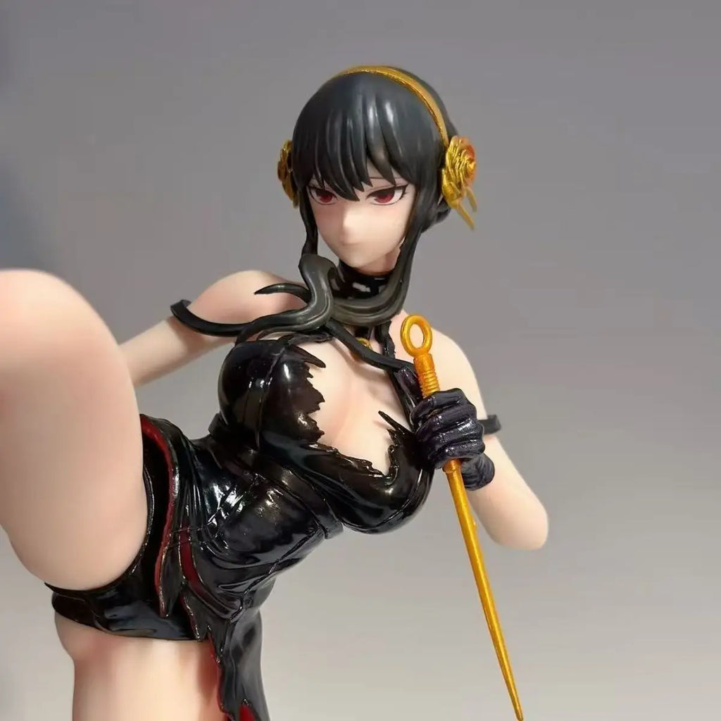 EDS Studio Spy Family Battle Yule 12.59Inch/32cm evangelion chainsaw mancan Favorite PVC Kick figure ornament Model Toys Gifts