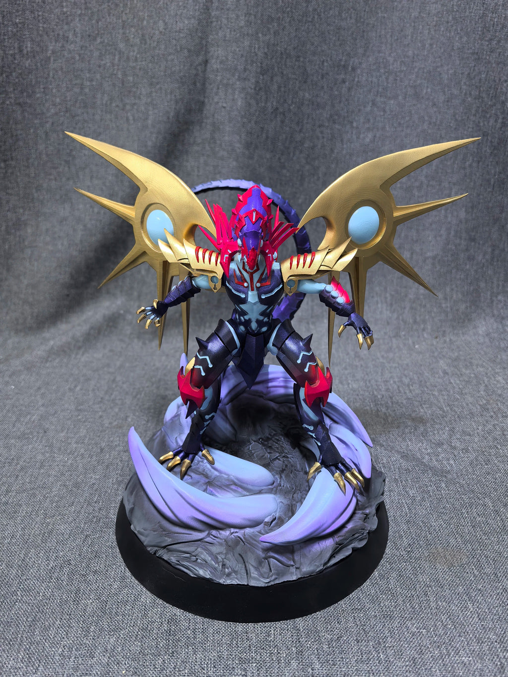 25cm Galaxy Eyes Cipher Dragon Figure Yu Gi Oh ZEXAL Anime Figures Collectible Desktop Ornament Decorations Best Gifts for Boys