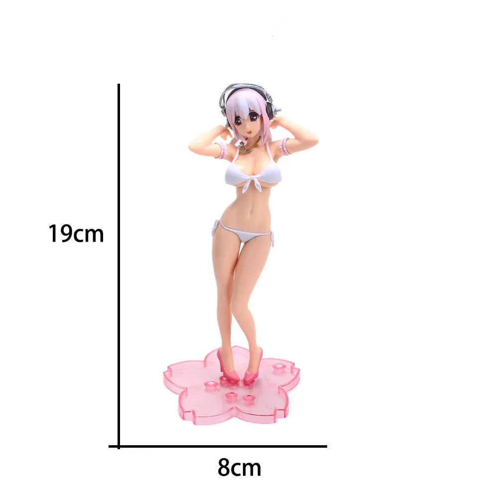 Sexy Anime Figure Nitro Super Sonic Super Sonico Libra Ver. PVC  Model Toys Collection Doll Gift Accessories Car Dashboard Toy