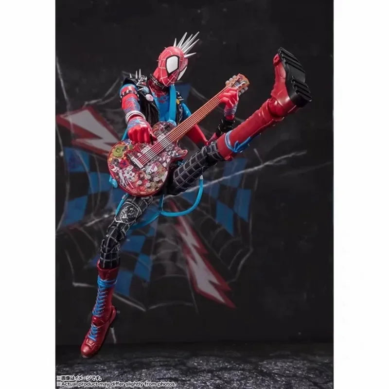 In Stock Original Bandai SHF American Series Spider Punk (Spider-Man: Across The Universe) Movable Doll Model Gift Collection