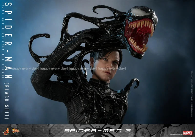 NEW Spot HOTTOYS HT 1/6 MMS728 Deluxe Edition 727 Spider-Man 3 Black Suit Movable 0922 Action Figure Collection Gfits