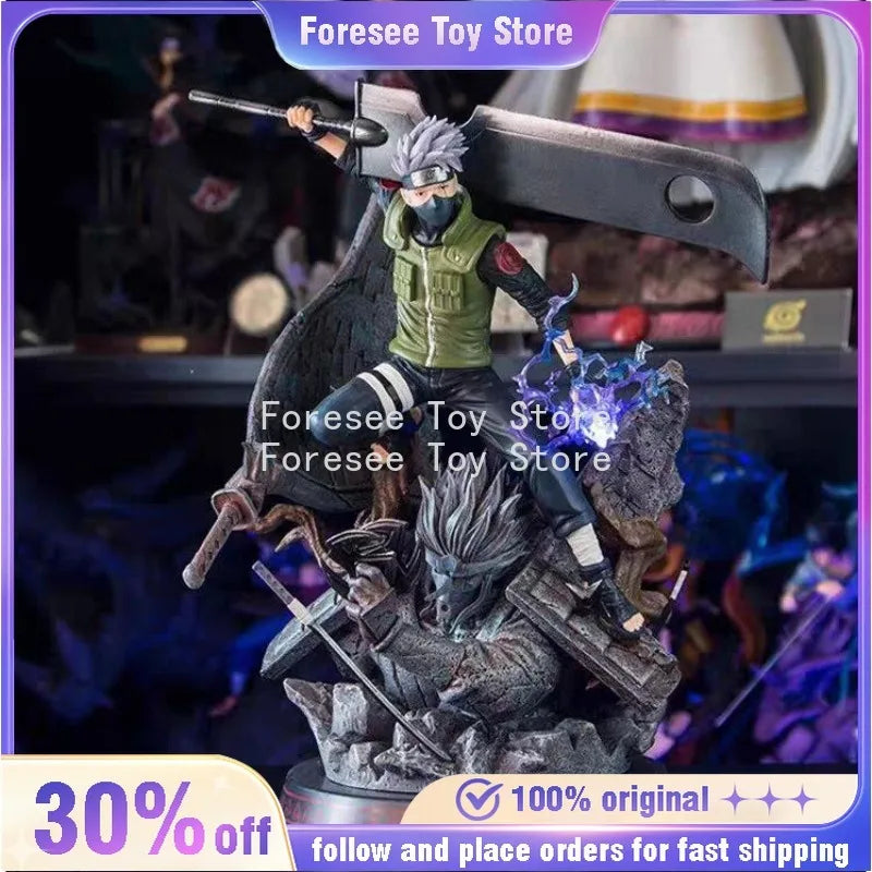 30m Cartoon Figures Hatake Kakashi Can Glow Anime Collection Model Desktop Ornament Decorations Holiday Gifts Children Toys