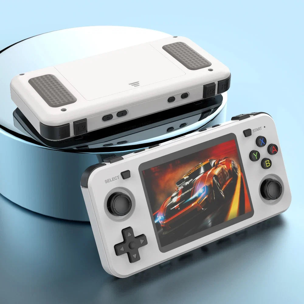New R36H Game Console R36S Horizontal Retro Handheld Consolas Open Source Portable Pocket Video Player 64GB 3.5 Inch Boys Gifts