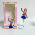New Anime Doki Literature Student Uniform Club Action Figure Model Cute Pretty Girl Toy Monika Sayori Collectible Toy Xmas Gifts