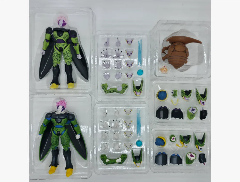 KW Studio Cell Figur Dragon Ball Cell Masked Perfect Monster Kw006adx Kw006bdx Perfect Cell Anime Actionfiguren Geschenke Spielzeug