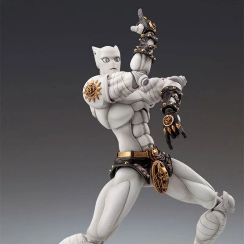 Super Action Statue Dio Yoshikage Kira Killer Queen Poseable Action Figure Room Desk Decoration Festival Gift Reissue In Stock