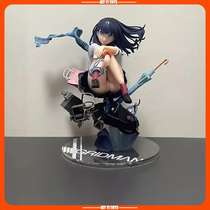 16cm Ssss.Gridman Takarada Rikka Beautiful Anime Girl Figure Model Gk Statue Boy Collection Desktop Decoration Ornament Toy Gift