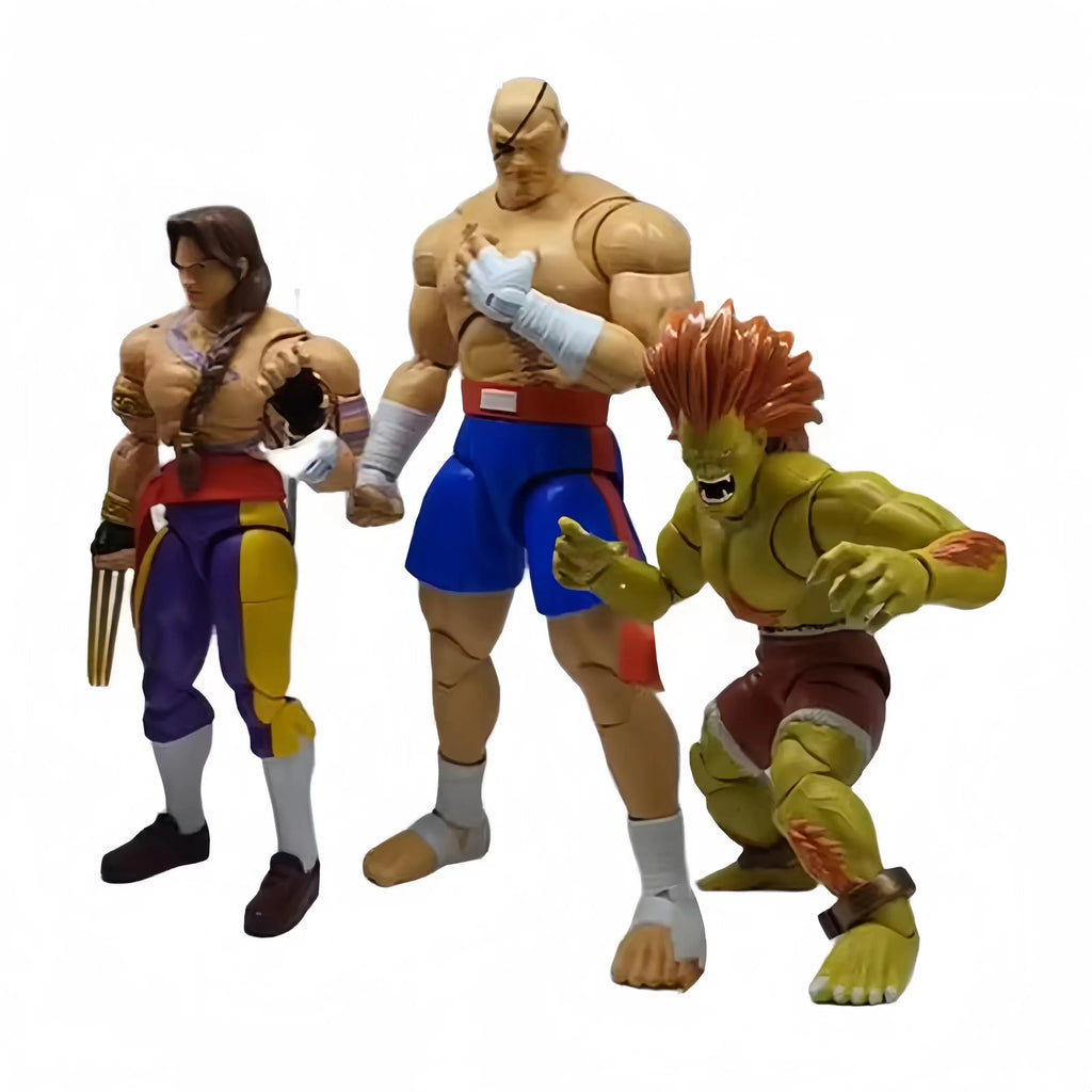 Jada Street Fighter 6 Blanka Sagat Vega Figure Action Model Toy Anime Street Fighter Figurine Doll Collect Ornament Gift Custom