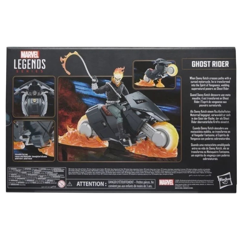 2025 Neuer Ghost Rider und Motorrad Battle Car 85th Anniversary Series 6-Zoll Marvel Legends Actionfigur Modell Spielzeug Jungen Geschenke