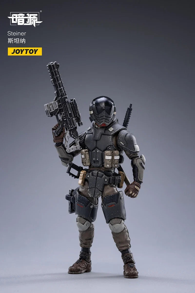 JOYTOY 1/18 Action Figure Dark Source Characters Trio Toy Soldiers Anime Figurines Military Model for Hobby Collection