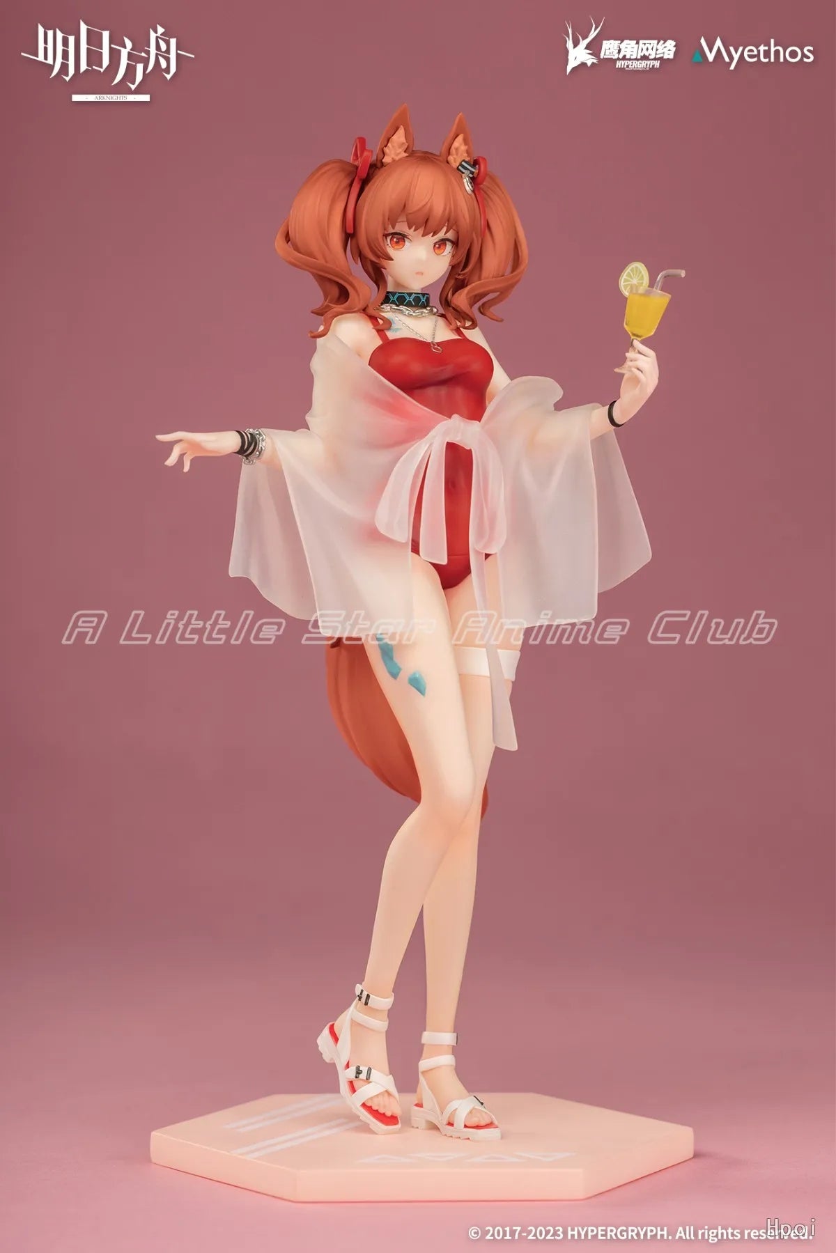 In Stock Original Myethos Gift Series Arknights Angelina Summer 1/7 Animation Figure Model Collection Gift Toys