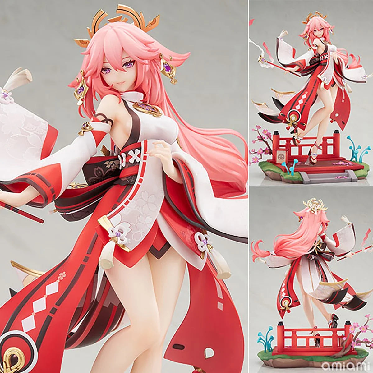 Original Genuine APEX Prepainted Genshin Impact Yae Miko Astute Amusement Ver. 1/7 H=280mm Game Character Figure Decoration Gift