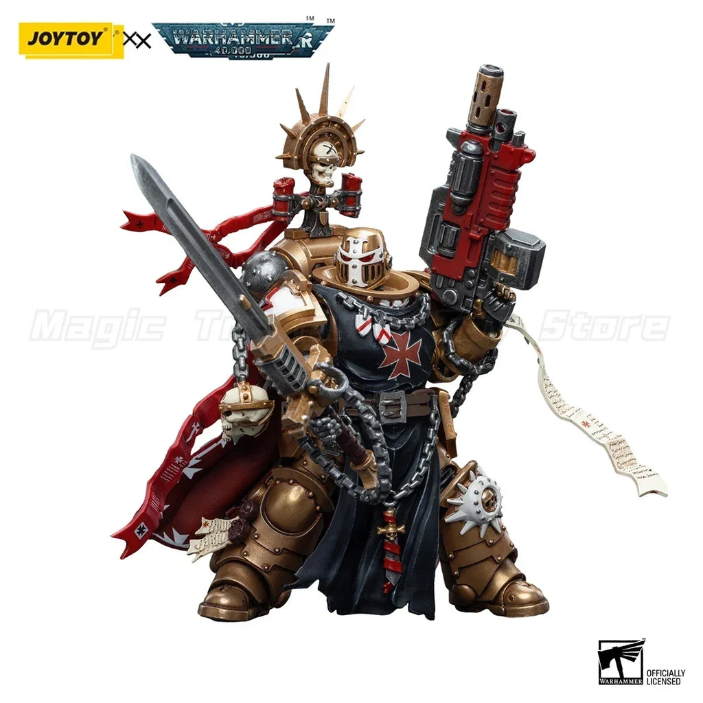 【In Stock】JOYTOY Warhammer 40K Black Templars High Marshal Helbrecht Model Figure Toy Gift Collection 1/18 Action Figure