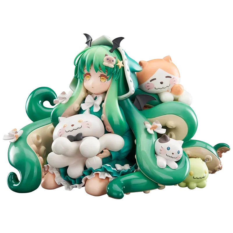 Cthulhu Meowthulhu Pyjama-Party Q-Version Anime-Charaktermodell, abgeleitet aus der Cthulhu-Mythologie, niedliche Katzenform-Deko-Geschenk