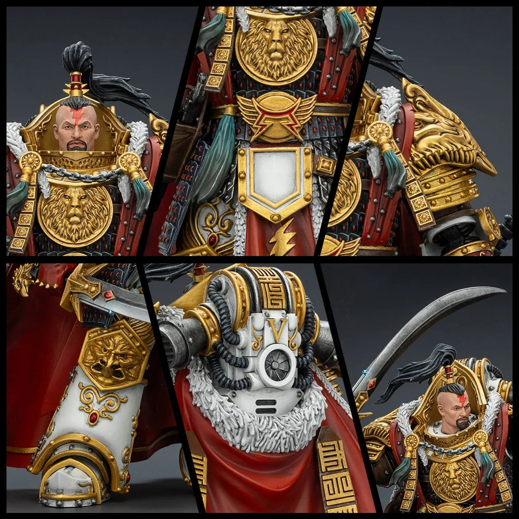 JOYTOY Warhammer 30K White Scars Action Figure Jaghatai Khan Figurine Tactical Legionary Articulated Joints Model Collection Toy
