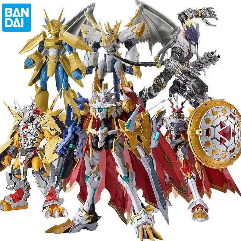 Original Bandai Digimon Adventure WarGreymon Omegamon Beelzebumon Gallantmon Alphamon Paildramon Actionfigur-Modell mit Box