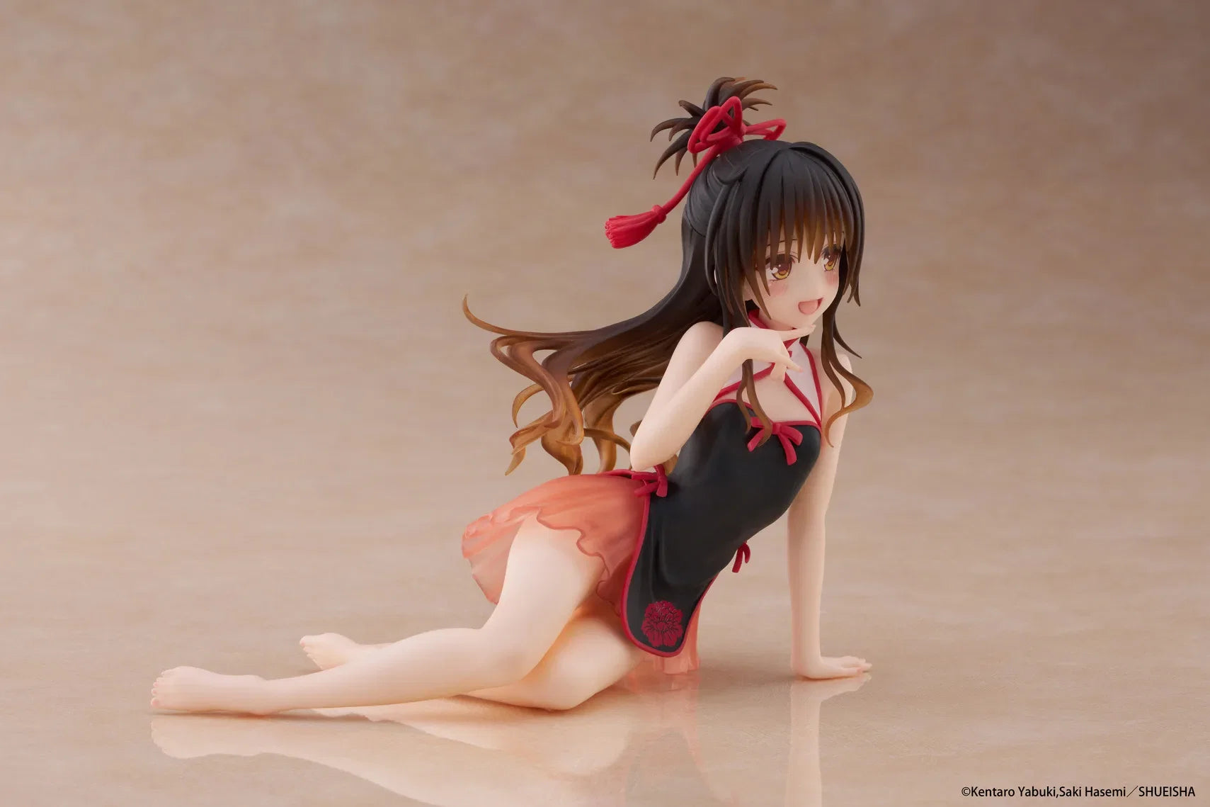 In Stock TAITO Desktop Cute Yuuki Mikan Cheongsam Doll Ornaments Anime Action Figure Toy Gift Model Collection