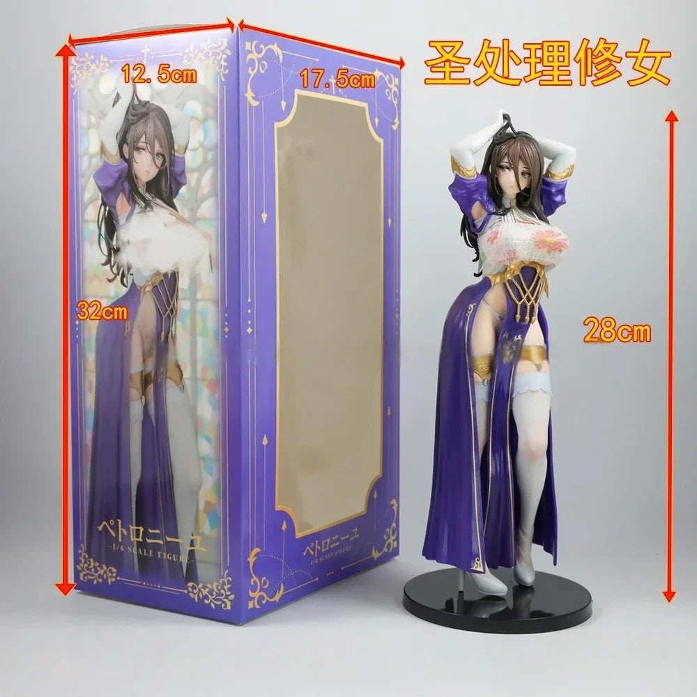 Processing Nun Petrone Vibrastar Rokuku Ogre 1/6 Girls Anime Figures Pvc Collection Model Take Off Clothes