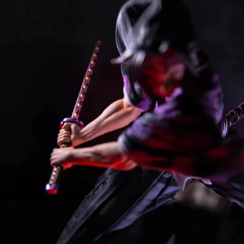 New 26cm Demon Slayer Gk Kokushibo Figure From Twelve Demon Moons Series Upper Rank One Anime Collectible Model Ornament Gifts