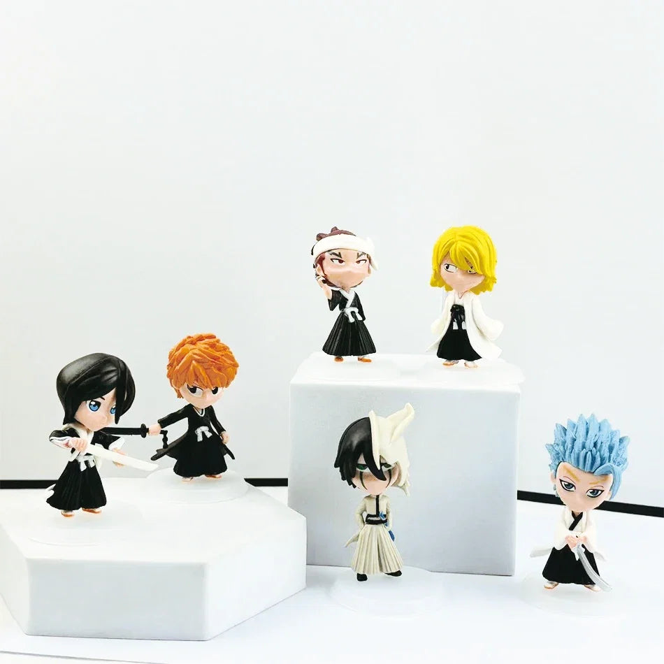 Wholesale BLEACH Action Figure Cool Cute Anime Figure Toy Doll Model Desk Decoration For Kid Birthday Gifts Q Version Figurine P