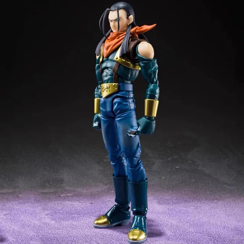 SHF Dragon Ball GT Super Android 17 Action Figures 16cm Anime Model Statue Collection Decoration Toys Ornaments Doll Gift