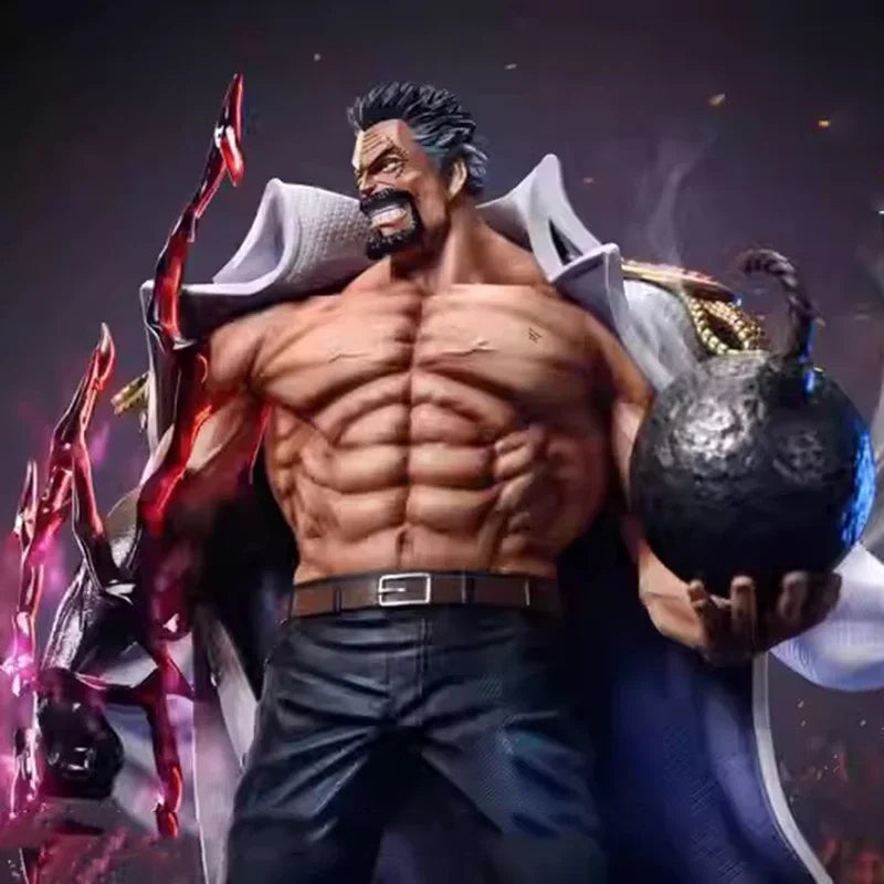 Anime Iron Fist Monkey D Garp Action Figures Cape Heroes One Piece Figures PVC Collection Statue Model Toys Decoration Gifts
