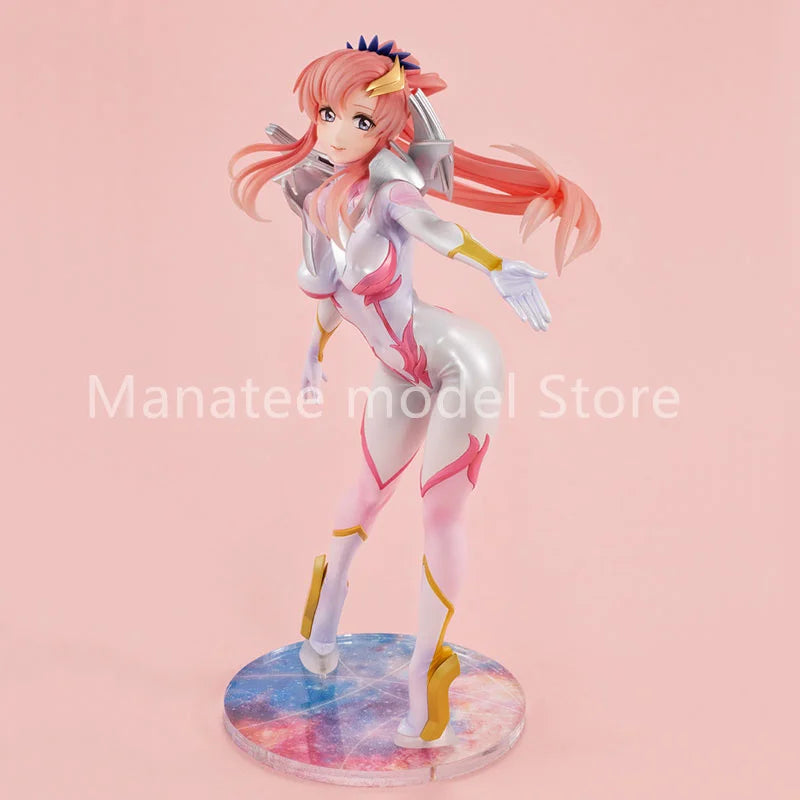 MegaHouse Original Lacus Clyne Pilot Suit 22CM PVC Action Figure Anime Model Toys Collection Doll Gift