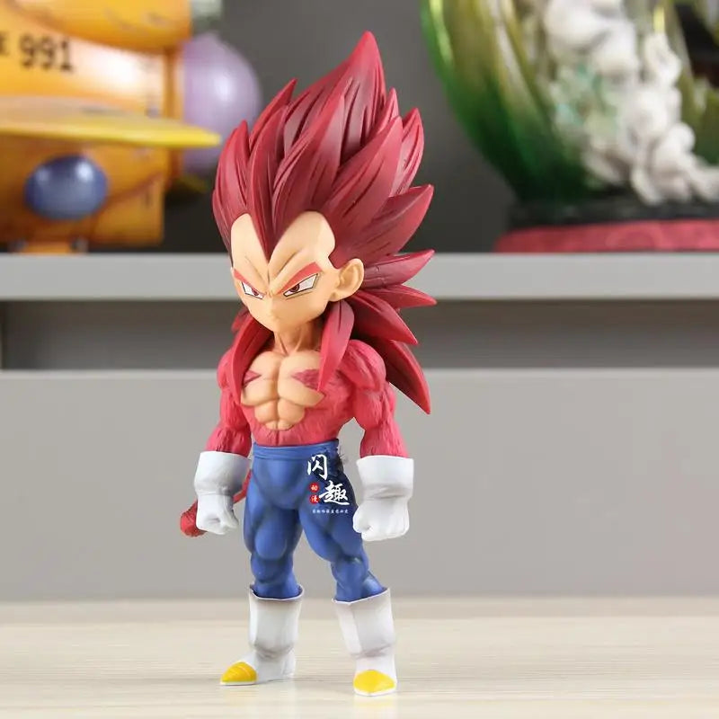 17cm DBZ Majin Vegeta Model Dragon Ball Z Action Figure Manga Figurine Anime Super Saiyan 4 Figuras Toys SSJ4 GK Statue Gift