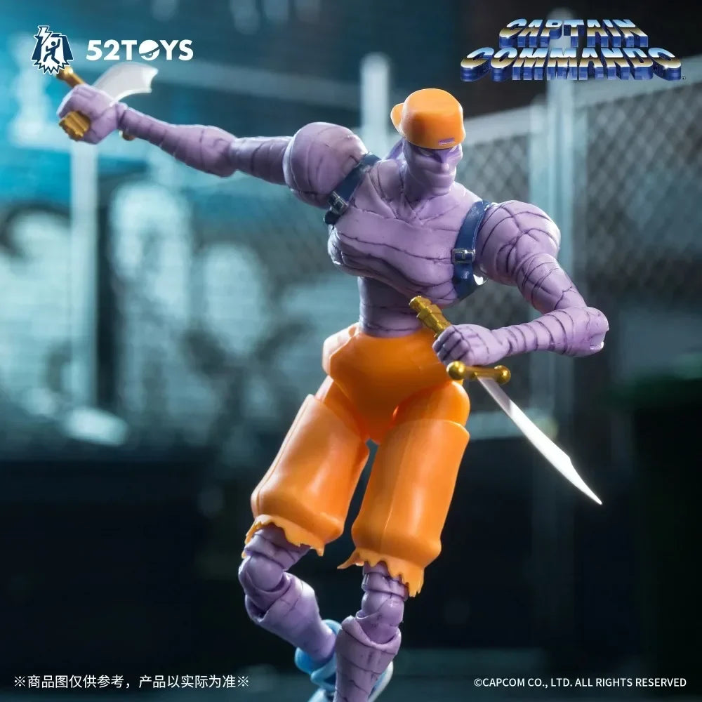 In Stock 52TOYS CAPCOM Captain Commando Figure Mack The Knife Ginzu The Ninja Baby Head Action Figure Collectible Statue Model