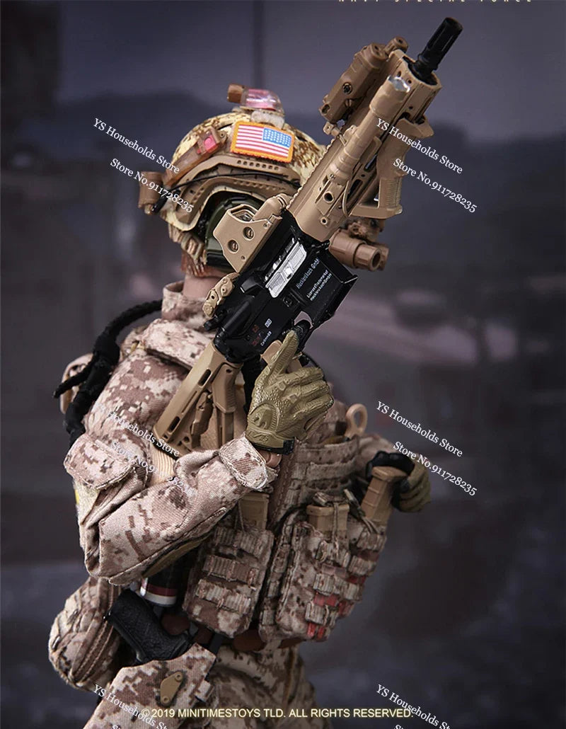 MINITIMES M017 1/6 Scale US Seal Navy Special Force Action Figure Camfoulage Cloth 12" Full Set  Female Soldeir Model Toys