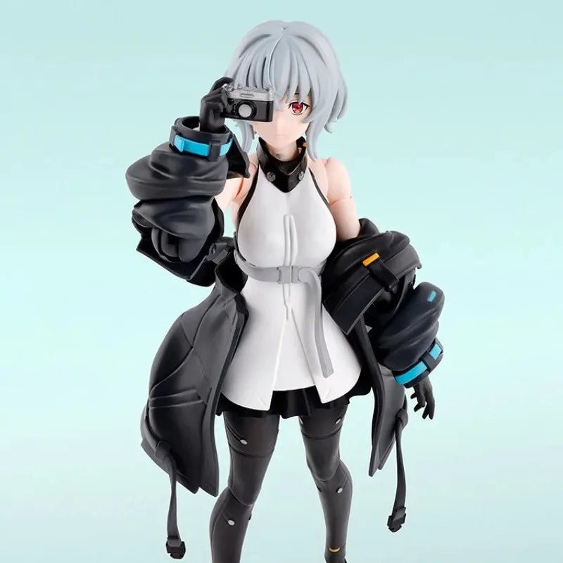 Bandai Original SHF SYNDUALITY NOIR Anime Action Figure Collectible Joints Movable Model Toys Ornaments Gift Children Kid Girl