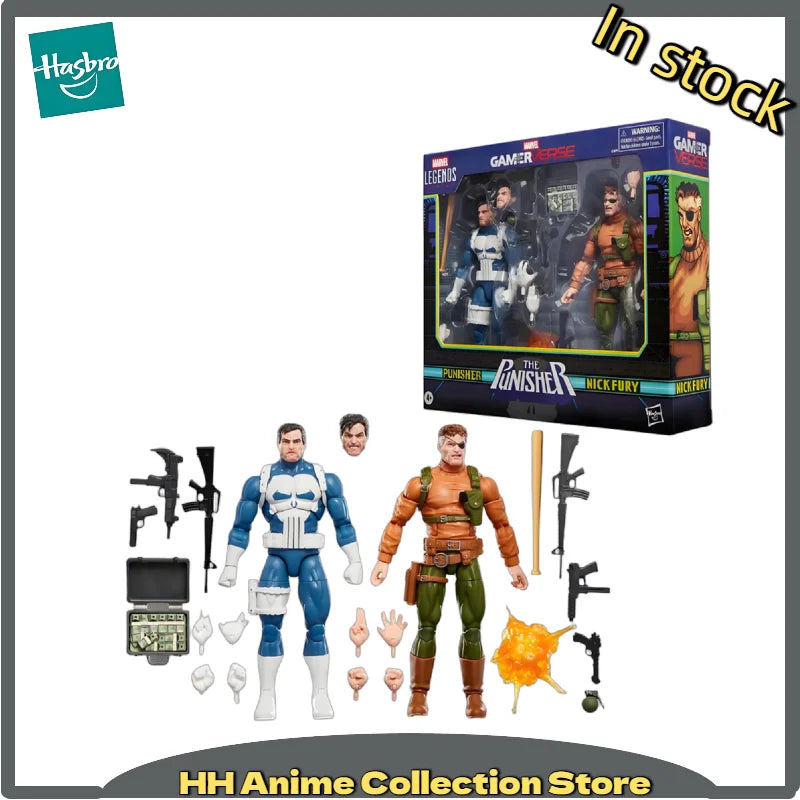 Auf Lager Neu eingetroffen Hasbro MarvelLegends Game Universe Punisher & Nick Fury Set Figuren Sammlung Geschenke