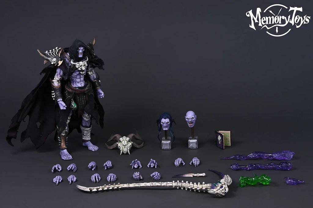 Undead Warlock Baron Salman 1/12 Scale Collectible Action Figure Set Original Memory Toys Anime Peripheral Little Demon Soldier