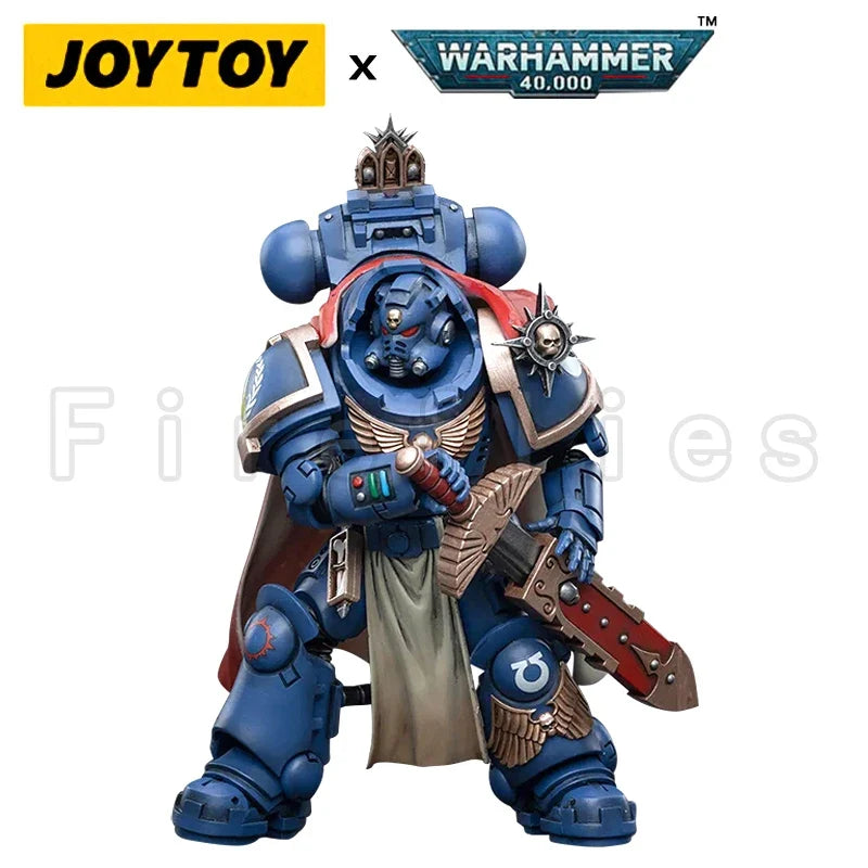 1/18 JOYTOY Action Figure 40K Captain With Master-Crafted Heavy Bolt Rifle Re-issue Version Anime Model Toy