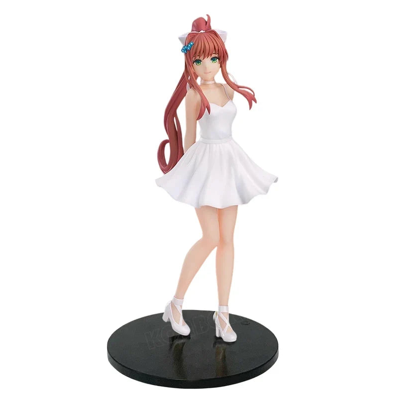 Monika White Dress Anime Girl Figure Pop Up Parade Literature Club! Sayori Action Figure Natsuki/Yuri Figurine Model Doll Toys