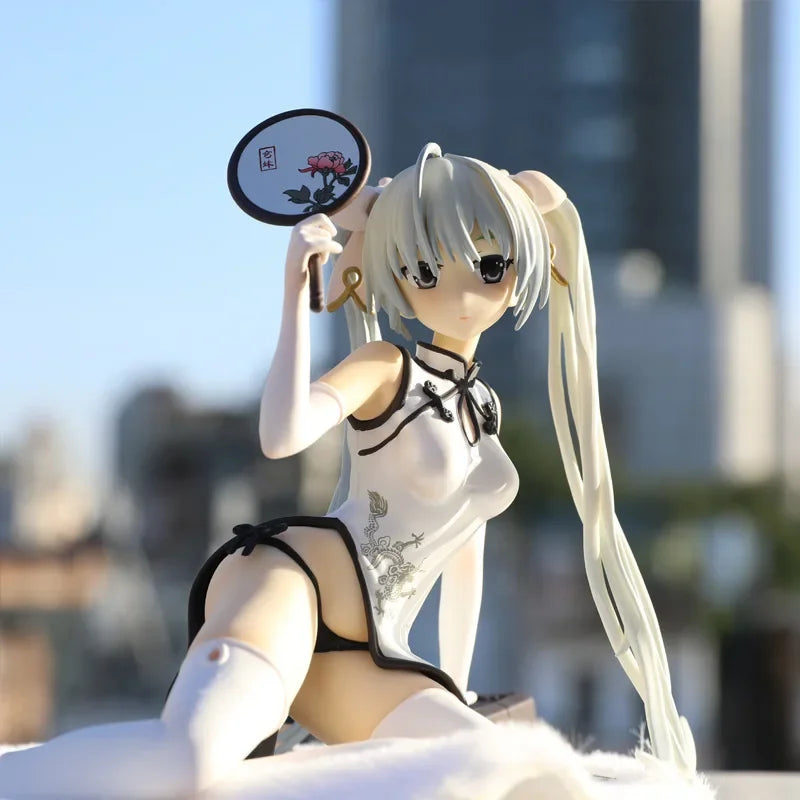 New 12cm Doll Model Yosuga No Sora Anime Figures Kasugano Sora Cheongsam Beautiful Girl Pvc Figurines Car Decoration Toys Gifts