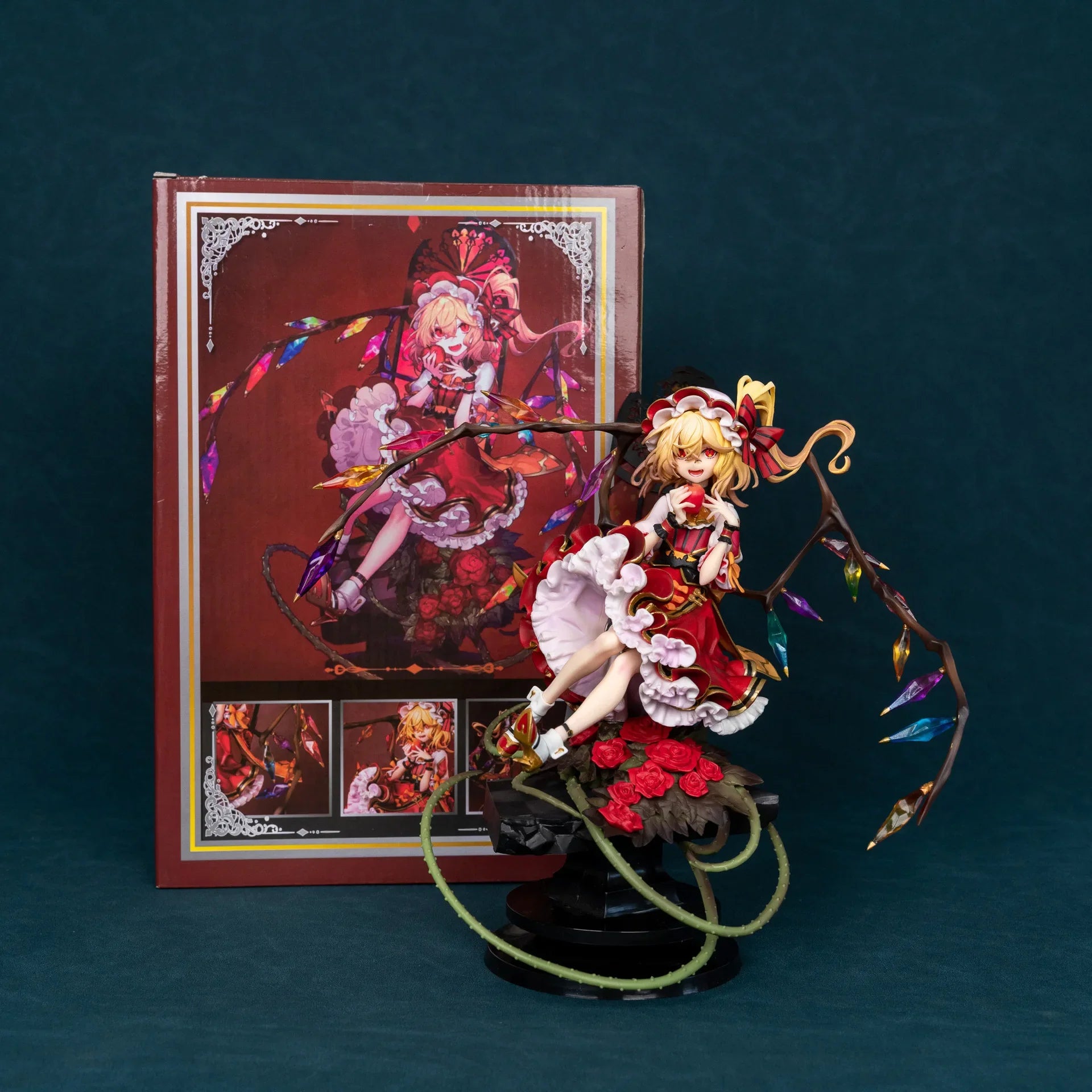 Flandre Scarlet Figure From Touhou Project Red Mage Mansions Lovely Maiden Anime Character Model Pc Case Ornament Exquisite Gift