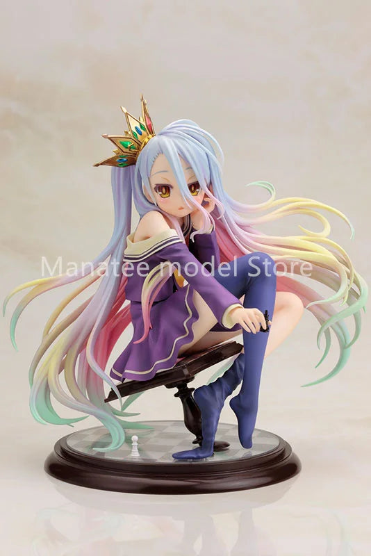 100% Original: Kotobukiya Game Life NO GAME NO LIFE White Figure PVC Model Doll Toys birthday gifts Colletible Model Toy