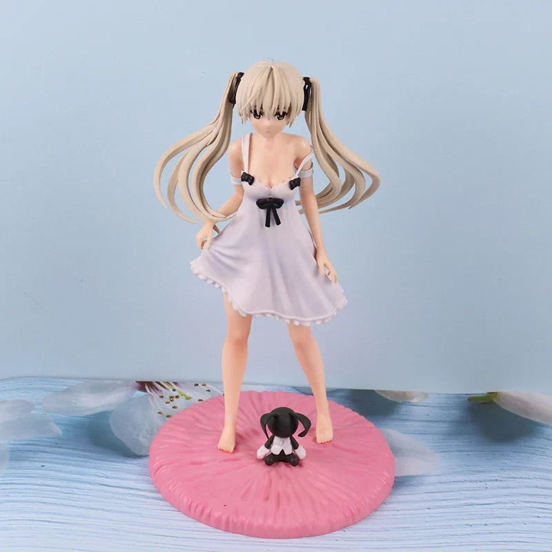 Anime Figure Cartoon kawaiii Yosuga no Sora Kasugano Sora sitting position Action Figure Host Computer Chassis Decor car Ornamen