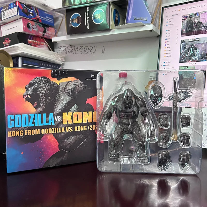 NECA King Kong Articulated Godzilla Figure SHM Kingkong Figure Movie Monkey King Kong Action Figure Model Collectible Toys Gifts