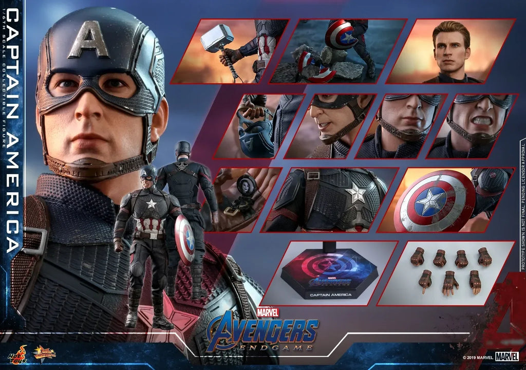 In Stock Genuine HOTTOYS HT MMS536 1/6 Marvel Avengers 4 Captain America 7.0 Action Figure Model Toys