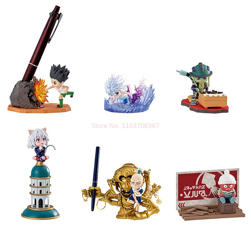 [In Stock] Genuine Anime Toy Hunter × Hunter Desktop Collection Gon · Freecss Killua Zoldyck Figure Model Ornament Toy Boy Gift