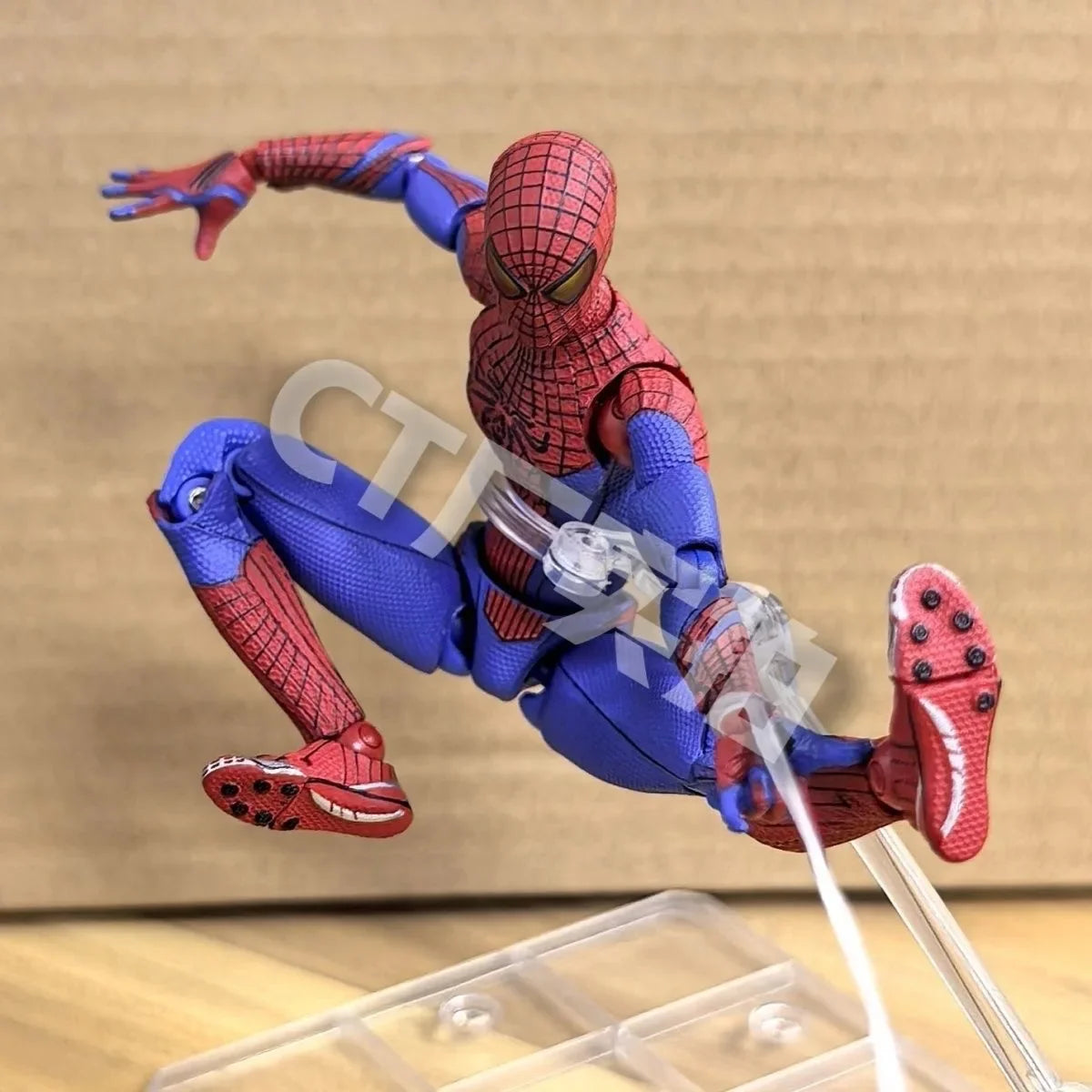 Ct Toys Mafex 001SpidermanPeter Parker Andrew Garfield The Amazing Spider-Man Shf Anime Action Figure Figurine Toys Customized