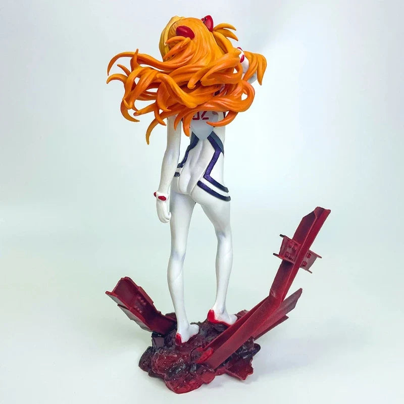 Bandai New Evangelion Anime Girl Figures  Asuka Langley Soryu Action Figure Collection Figurines Model Doll Gifts Kids Toys