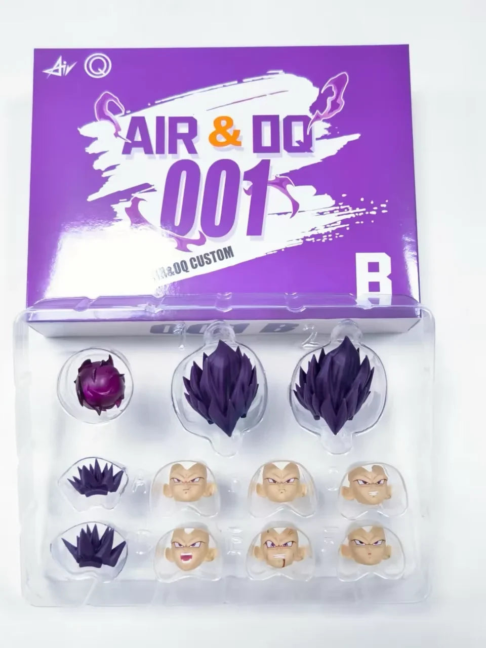 New Air&OQ Studio Dragon Ball Shf Super Saiyan SSJ Majin Vegeta Head Accessories Vegeta Action Figure Custom Heads Kit Model Toy