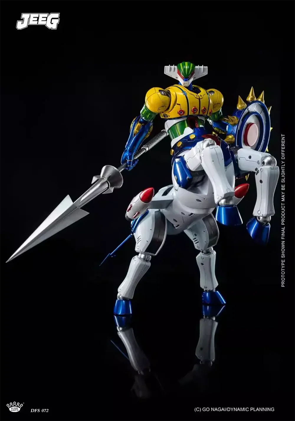 Original King Arts DFS072 Alloy Scenario Series Diamond Flying Diamond Jeeg Action Anime Figure ModelToys 25.2CM Collection Gift
